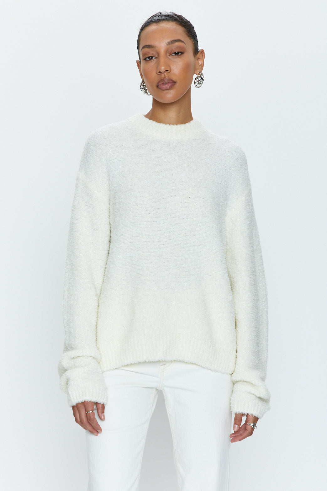 Alpine Cozy Crew Neck Sweater - Ivory
            
              Sale